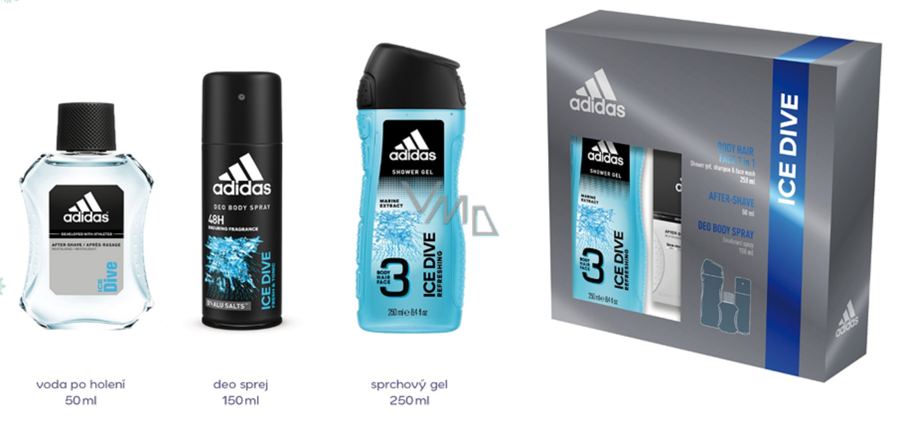 Adidas ice dive men's gift set hotsell