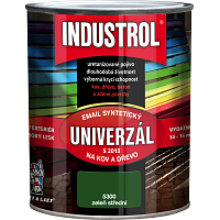 Industrol S2013 Universal Hochglanz Lack für Metall und Holz, 5300 mittleres Grün, 600 ml