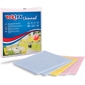 Vektex Universal Schnelltuch 38 x 38 cm 5 Stück, verschiedene Farben