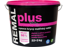 REMAL Plus vysoce kryvá barva na zeď, 22+3 kg