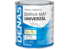 DENAS UNIVERZÁL-MAT vrchní barva na dřevo, kov a beton, 0110 světle šedá, 0,3 kg