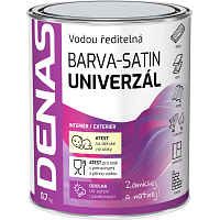 DENAS UNIVERZÁL-SATIN Oberfarbe für Holz, Metall und Beton, 0240 dunkelbraun, 0,7 kg