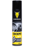 Coyote Cockpit Matt antistatische Wirkung, reinigt und behandelt Kunststoff, Leder, Gummi, Holz, Kunstleder im Innenraum des Fahrzeugs 400 ml Spray