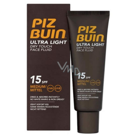 Piz Buin Ultra Light SPF15 ultraleichte Feuchtigkeitsflüssigkeit für die Gesichtsbräunung 50 ml