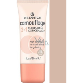 Essence Camouflage 2in1 Make-up & Concealer 20 Nude Beige 30 ml