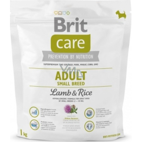 Brit Care Adult Lamb + Reis Super Premium Futter für erwachsene Hunde kleiner Rassen 1 kg