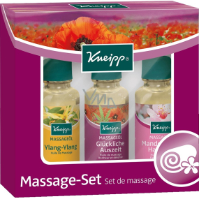 Kneipp Mandelblüten Massageöl 20 ml + Gute alte Zeiten 20 ml + Ylang-Ylang 20 ml, Kosmetikset