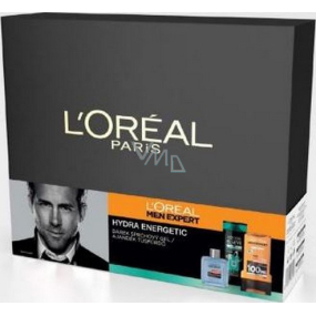 Loreal Paris Men Hydra Energetic Aftershave 100 ml + Elseve Shampoo zur Reduzierung von Haarausfall 250 ml + Duschgel 300 ml, Kosmetikset