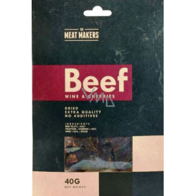 Fleischmaschinen Beef Jerky Wine & Cherries dünne Scheiben Rindfleisch Bein durch Trocknen von 40 g konserviert