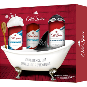 Old Spice White Water Aftershave 100 ml + Deodorant Spray 125 ml + Duschgel 250 ml, Kosmetikset