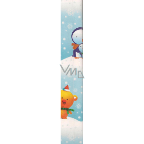 Ditipo Geschenkpapier 70 x 200 cm Weihnachtsblaue Pinguine 2013904