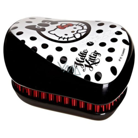 Tangle Teezer Compact Professionelle kompakte Haarbürste, Hello Kitty schwarz und weiß