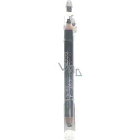 Princessa Davis Eye Double Color Lidschatten mit Bleistift + Spitzer 047 schwarz und dunkelgrau 6 g