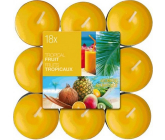 Bolsius Aromatic Tropical Fruit - Teelichter mit Duft nach tropischen Früchten 18 Stück, Brenndauer 4 Stunden