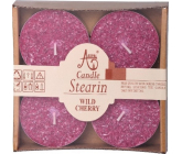 Adpal Stearin Maxi Wild Cherry - Nach Kirschen duftende Teelichter 4 Stück
