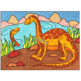 Wassermalerei Dinosaurier Nr. 2 28 x 21 cm