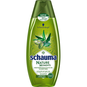 Schauma Nature Moments Mediterranes Olivenöl und Aloe Vera Regenerierendes Anti-Finger-Haarshampoo 250 ml