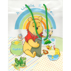 Ditipo Geschenk Papiertüte 32,5 x 13,5 x 26,3 cm Disney Winnie the Pooh und Little Rainbow