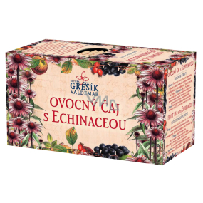 Grešík Früchtetee mit Echinacea unterstützt die Abwehr von 20 x 1,5 g