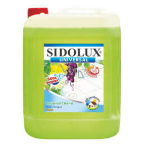 Sidolux Universal Soda Green Traubenwaschmittel für alle abwaschbaren Oberflächen und Böden 5 l