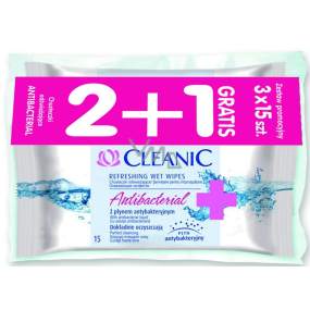 Cleanic Antibakterielle Tücher 45 Stück 2 + 1 kostenlos