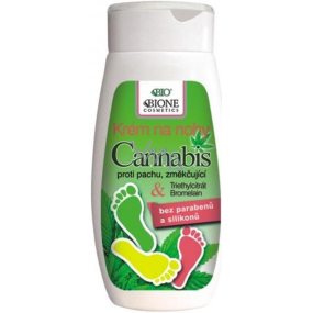 Bione Cosmetics Cannabis-Fußcreme gegen Geruch, erweichend 250 ml
