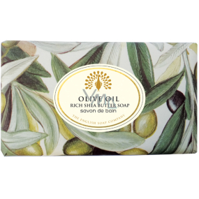 Englische Seife Olivenöl natürliche parfümierte Seife mit Sheabutter 190 g