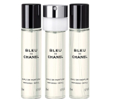 Chanel Bleu de Chanel parfümiertes Wasser für Männer 3 x 20 ml Nachfüllung