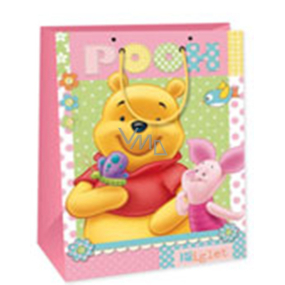 Ditipo Geschenk Papiertüte 18 x 10 x 22,7 cm Disney Winnie the Pooh, Sparschwein, Fliege