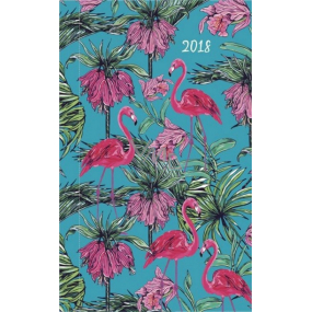 Albi Original Diary 2018 Pocket Weekly Flamingos 9,5 cm x 15,5 cm x 1,1 cm