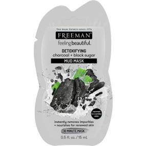 Freeman Feeling Beautiful Gesichtsmaske aus Aktivkohle und schwarzem Zuckerschlamm für normale bis Mischhaut 15 ml