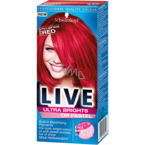 Schwarzkopf Live Ultra Brights oder Pastell Haarfarbe 092 Pillar Box Red