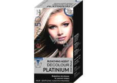 Professionelle Haarpflege Destiny 5D Decolour Platinium weißer Platin-Textmarker für Haare 40 g + 80 ml