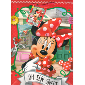Ditipo Geschenk Papiertüte 26 x 13,7 x 32,4 cm Disney Minnie Oh Sew Sweet