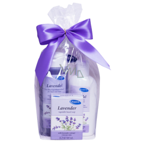 Lavendel Kappus 2in1 Duschkörpershampoo 250 ml + Körperlotion 250 ml + feste Seife 125 g, Kosmetikset