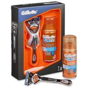 Gillette Fusion ProGlide Flexball Rasierständer + Rasiergel 75 ml, Kosmetikset, für Männer