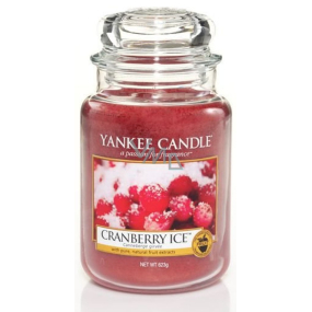 Yankee Candle Cranberry Ice - Cranberries auf Eisduftkerze Klassisches großes Glas 623 g