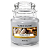 Yankee Candle Crackling Wood Fire - Knisterndes Feuer im Kamin Duftkerze Klassisches kleines Glas 104 g