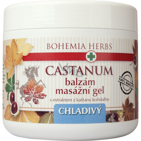 Böhmen Geschenke Castanum Rosskastanienextrakt kühlendes Massagegel 600 ml