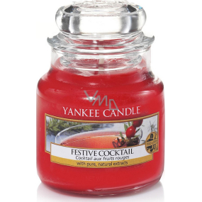 Yankee Candle Festive Cocktail - Klassische Cocktail Duftkerze Kleines Glas 104 g