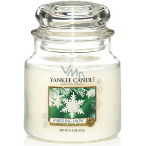 Yankee Candle Sparkling Snow Klassische Duftkerze mittelgroß 411 g