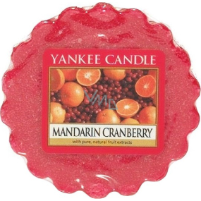 Yankee Candle Mandarin Cranberry - Mandarinen mit Cranberries duftendem Wachs für Aromalampe 22 g