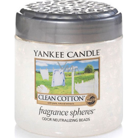 Yankee Candle Clean Cotton - Duftende Perlen aus reiner Baumwollkugel neutralisieren Gerüche und erfrischen kleine Räume mit 170 g