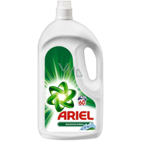 Ariel Mountain Spring flüssiges Waschgel für saubere und duftende Wäsche ohne Flecken 60 Dosen 3,9 l