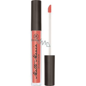 Dermacol Matte Mania Lip Liquid Farbe flüssig matt Lippenstift 50 3,5 ml