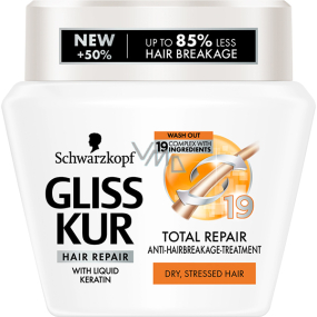 Gliss Kur Total Repair Regenerationsmaske für trockenes und gestresstes Haar 300 ml