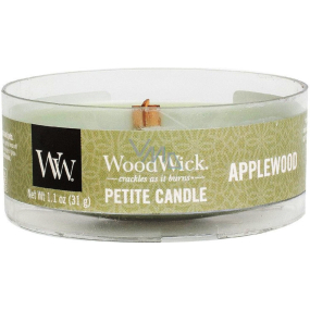 WoodWick Applewood - Duftkerze aus Apfelholz mit kleinem Docht aus Holz 31 g