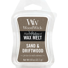 WoodWick Sand & Treibholz - Sand und Treibholz duftendes Wachs für Aromalampe 22,7 g