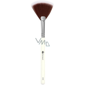 Dermacol Master Brush Fan Cosmetic Brush mit synthetischen Borsten für Highlighter, Abstauben D59