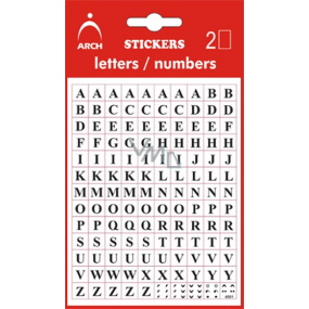 Bogen Selbstklebende Buchstaben AZ in Blister + Bonus, Höhe 5 mm 2 Blatt